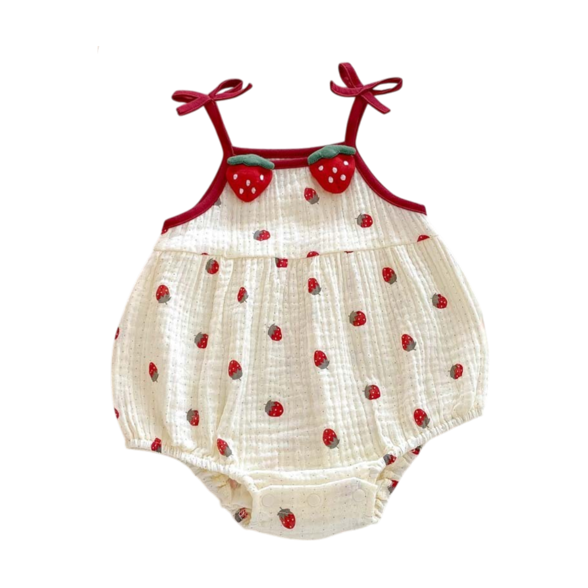 Strawberry Sleeveless Baby Bodysuit