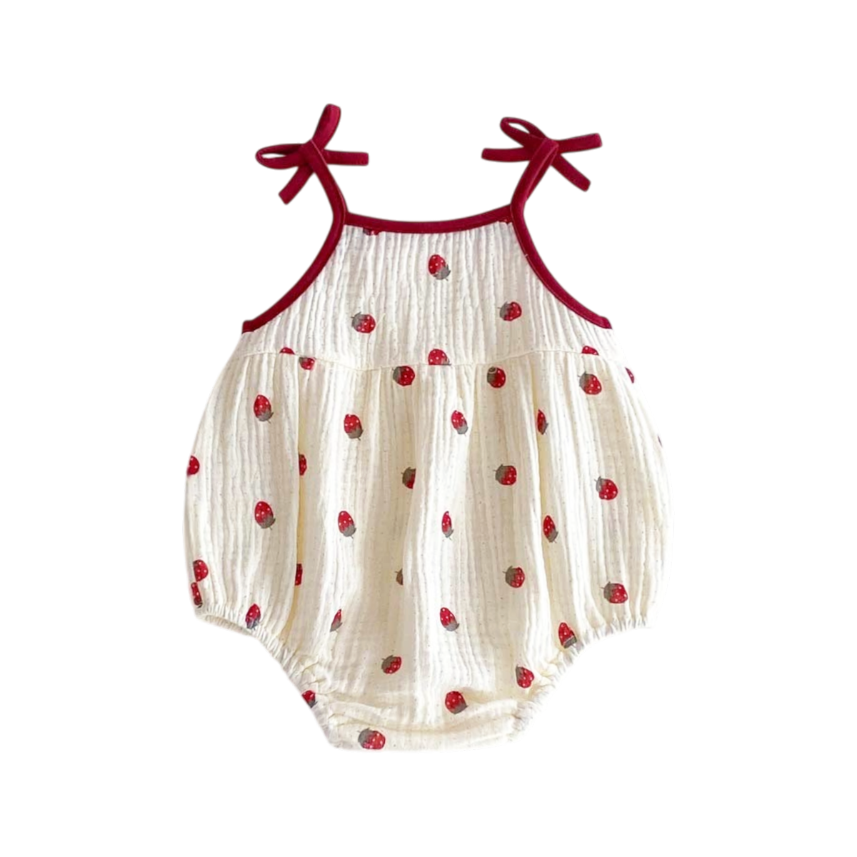 Strawberry Sleeveless Baby Bodysuit