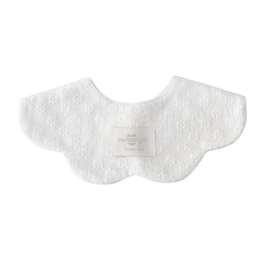 Floral Embroidered Baby Bib