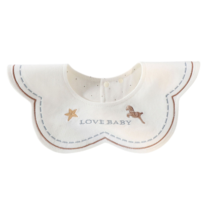 Little Pony Paradise Baby Bib on a white background