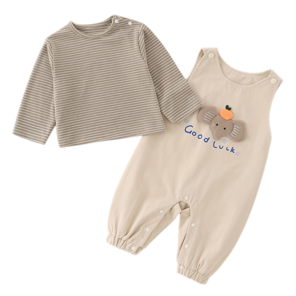 Striped Elephant Baby Set