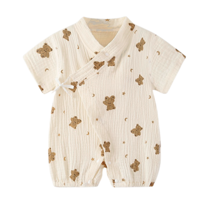 Star Moon Bear Baby Romper