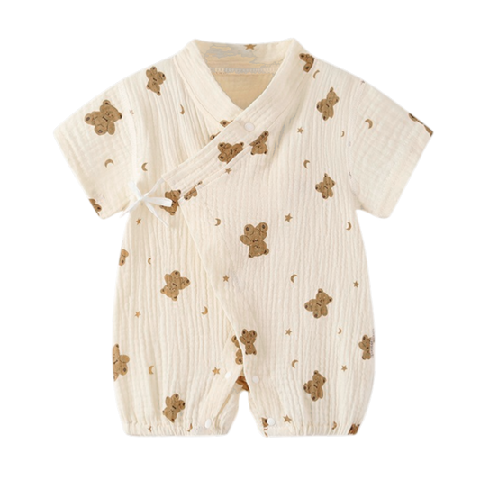 Star Moon Bear Baby Romper