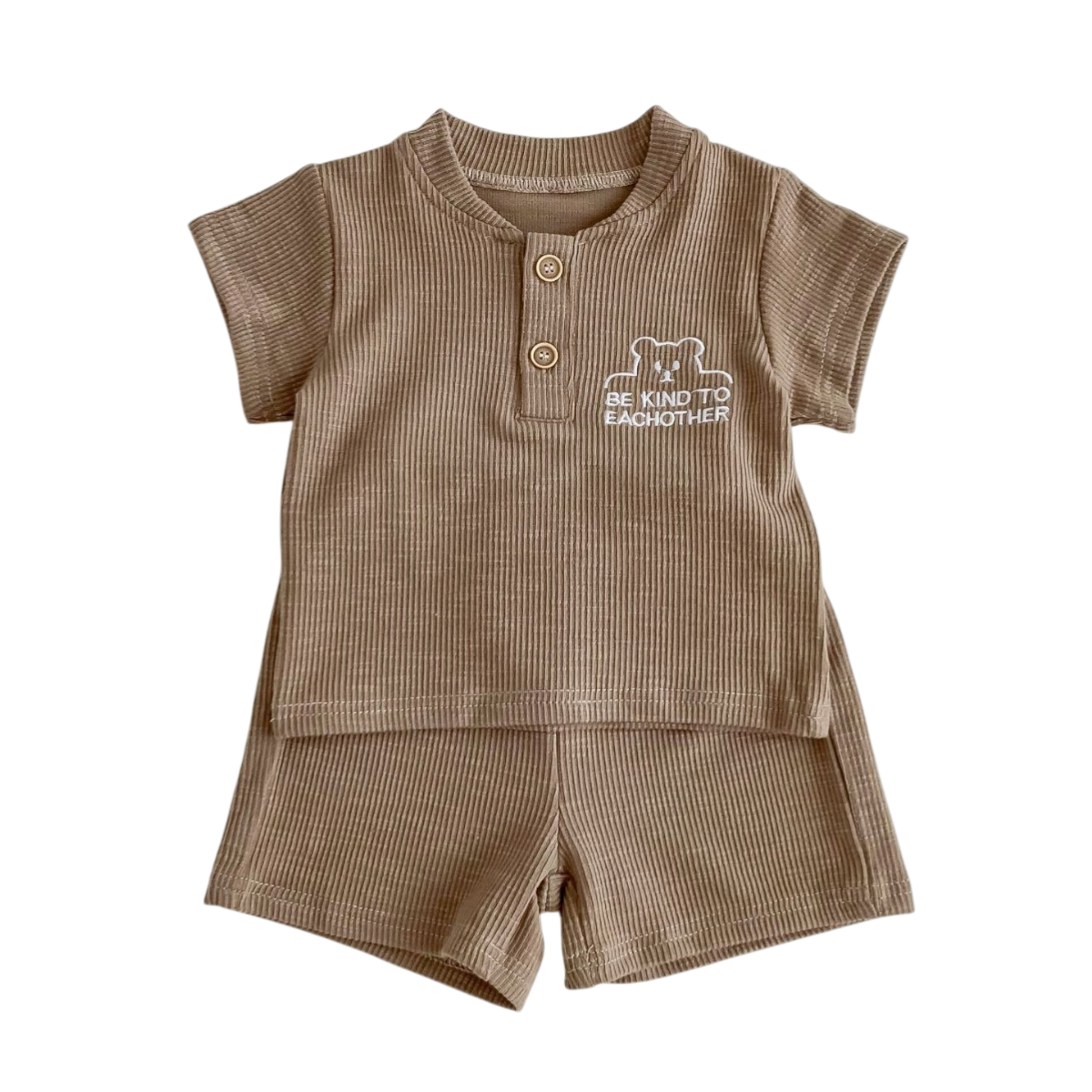 Brown Bear Baby Set on a white background