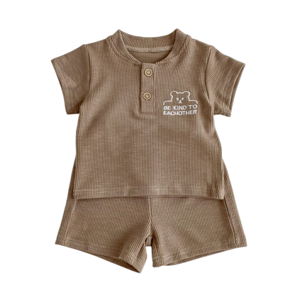 Brown Bear Baby Set on a white background