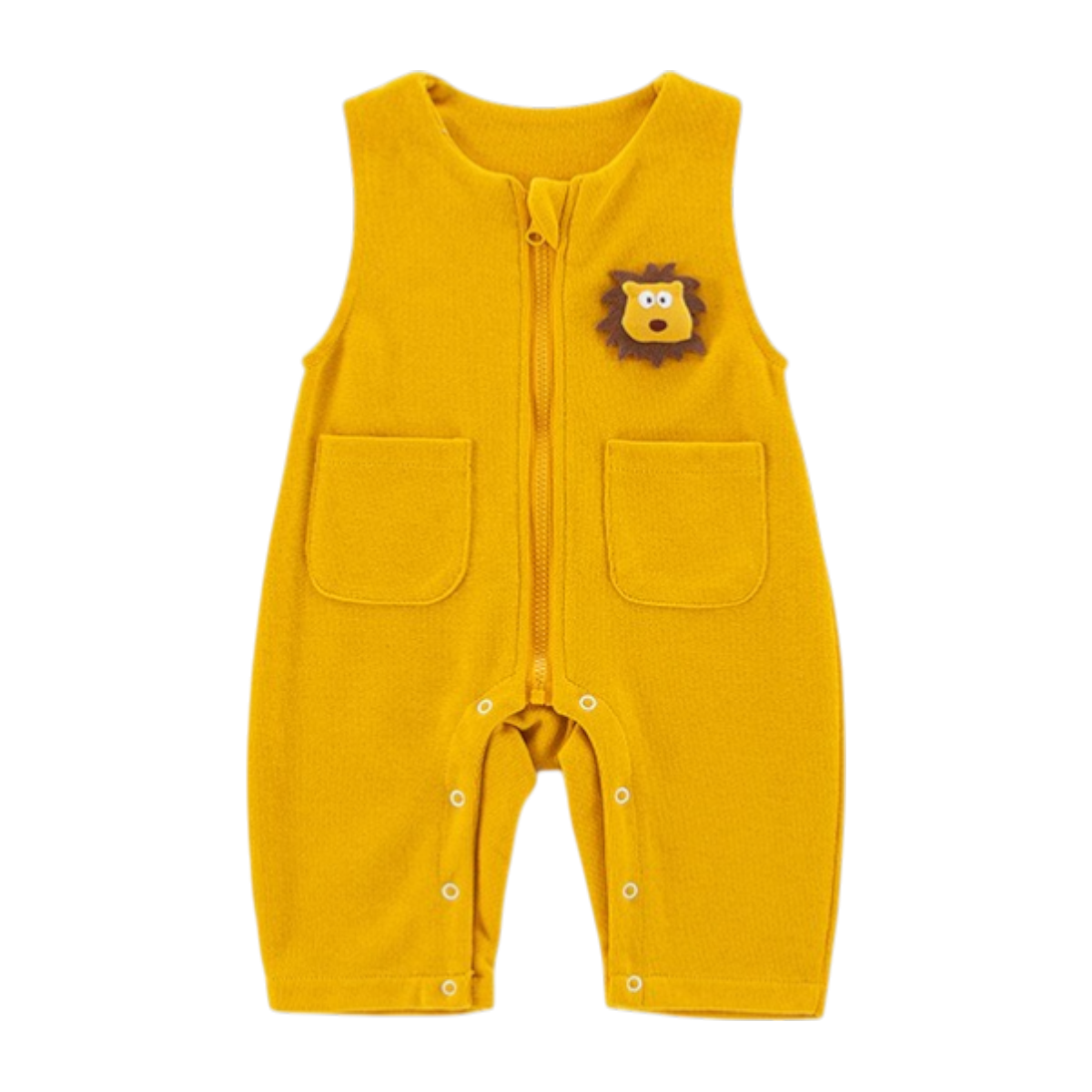 Yellow Lion Baby Romper