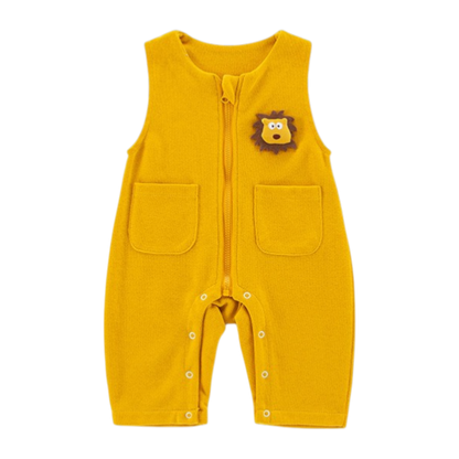 Yellow Lion Baby Romper