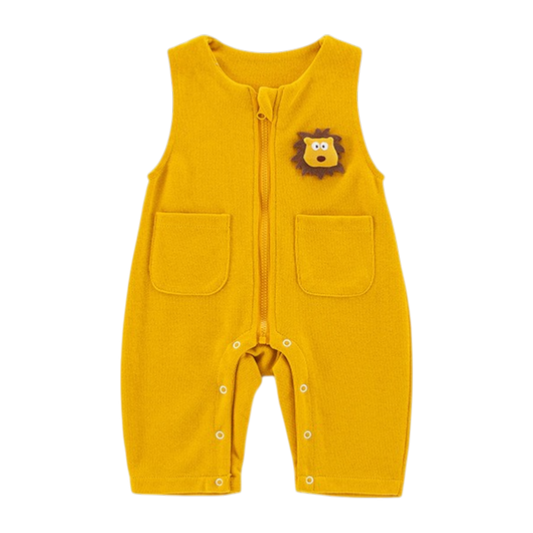Yellow Lion Baby Romper