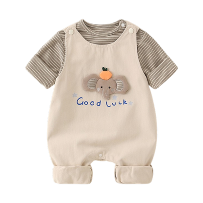 Striped Elephant Baby Set