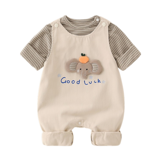Striped Elephant Baby Set