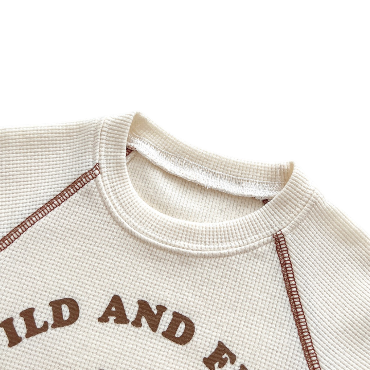 Beige Bear Baby Bodysuit on a white background, view 2