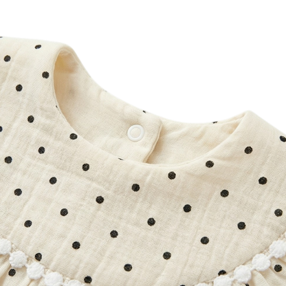 Little Black Polka Dot Bib product image view 2
