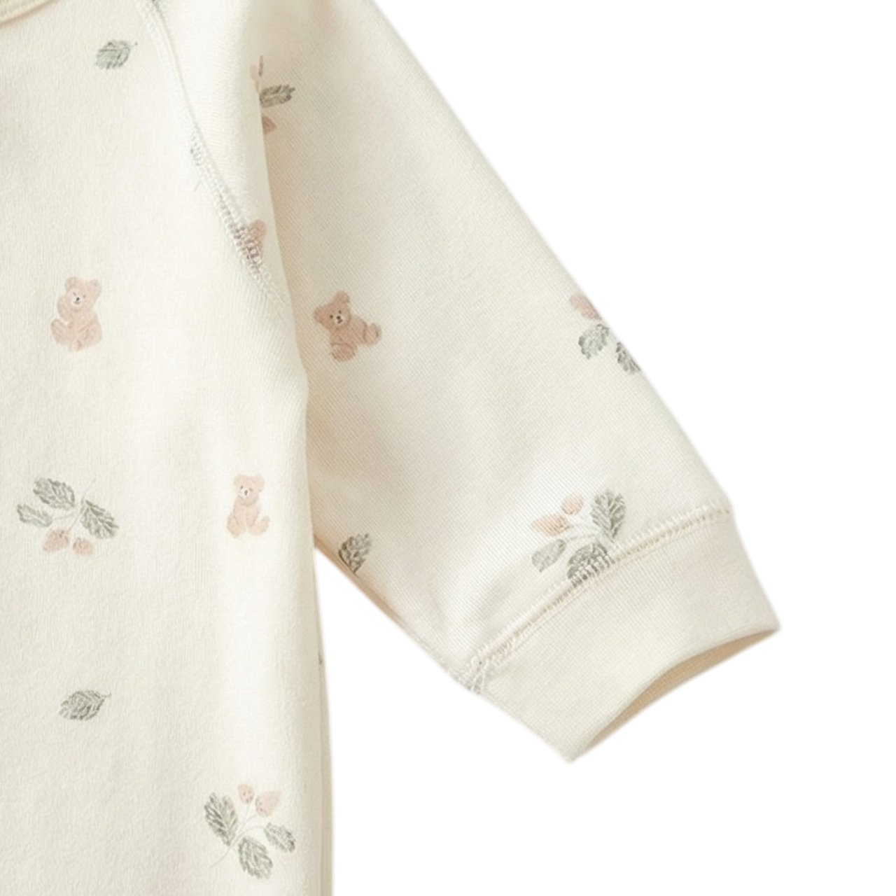 Pine Leaf Bear Baby Bodysuit product image view 4