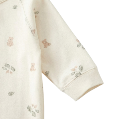 Pine Leaf Bear Baby Bodysuit product image view 4