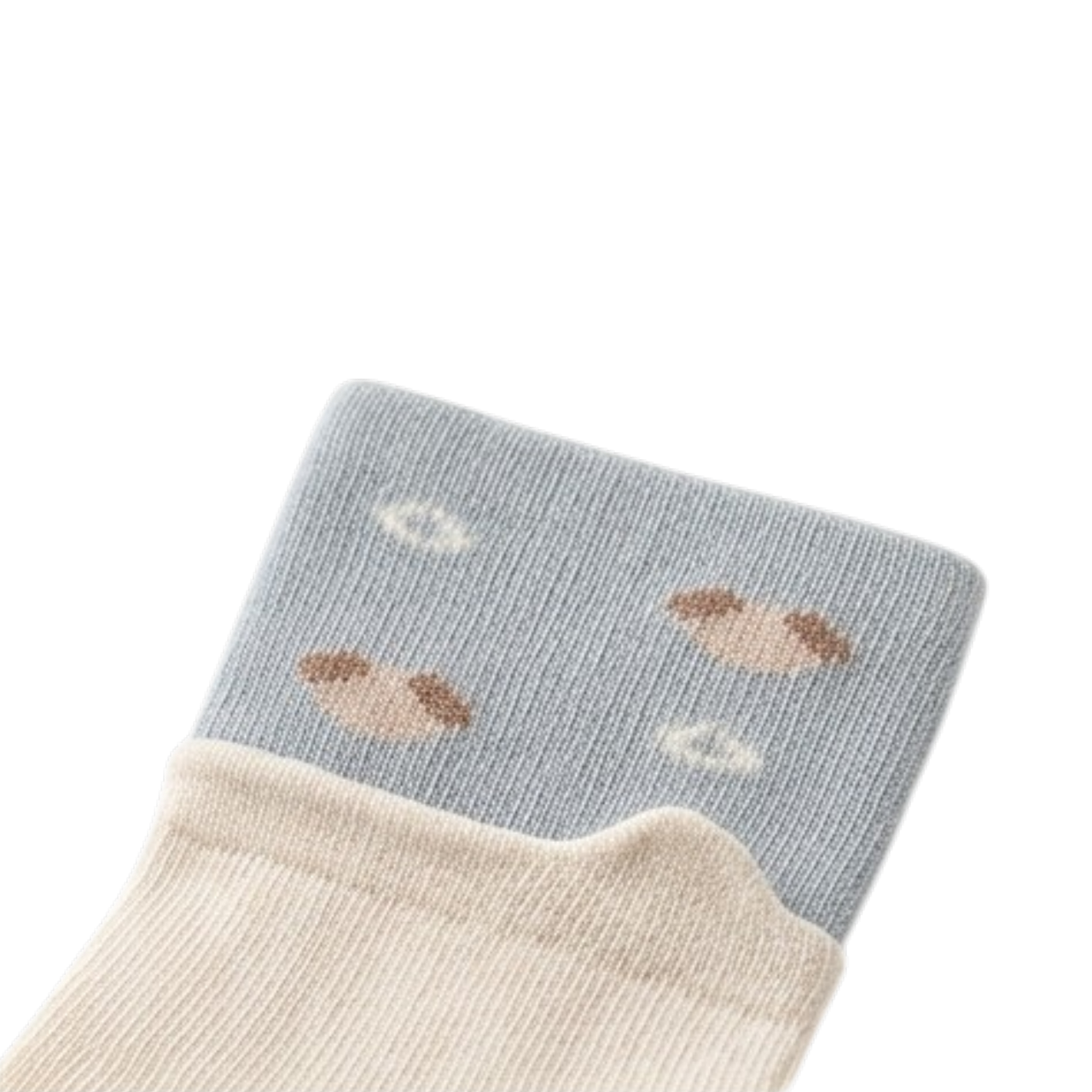 Blue Two-Tone Baby Socks