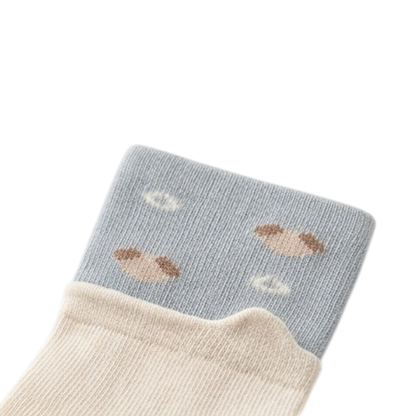 Blue Two-Tone Baby Socks