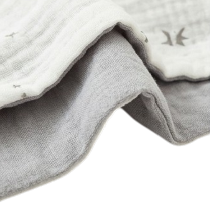 Stars & Moon + Gray Reversible Baby Bib product image