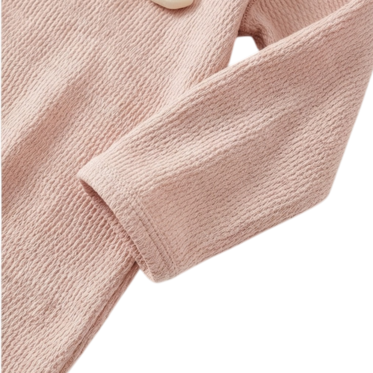 Pink Duck Long Sleeve Baby Bodysuit Set product image view 5