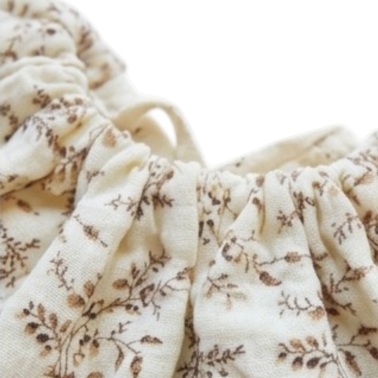 Vintage Leaf Drawstring Baby Bib product image view 2