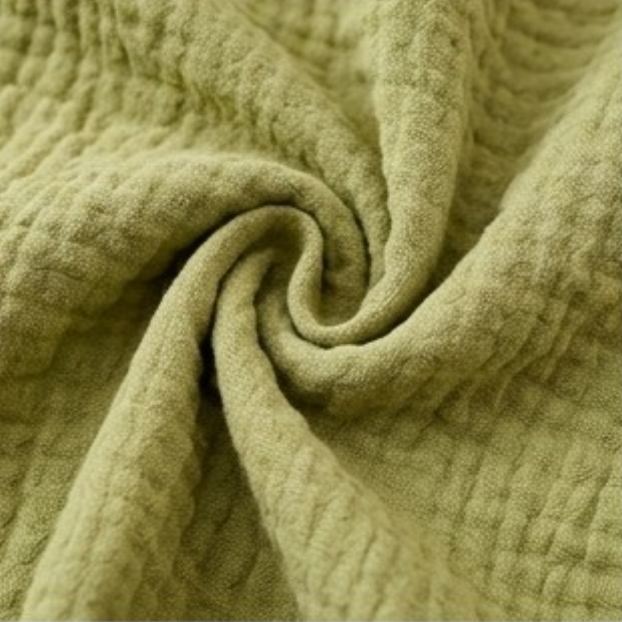 Olive & Dark Khaki Reversible Baby Bib product image view 5