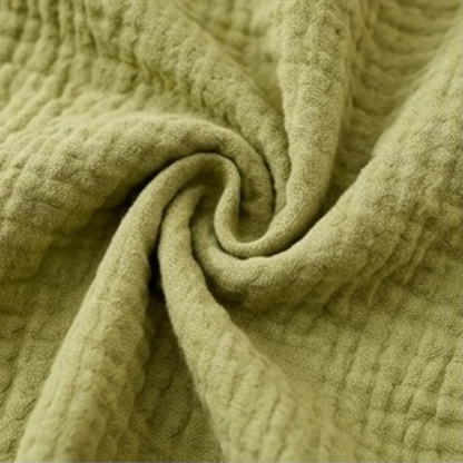 Olive & Dark Khaki Reversible Baby Bib product image view 5