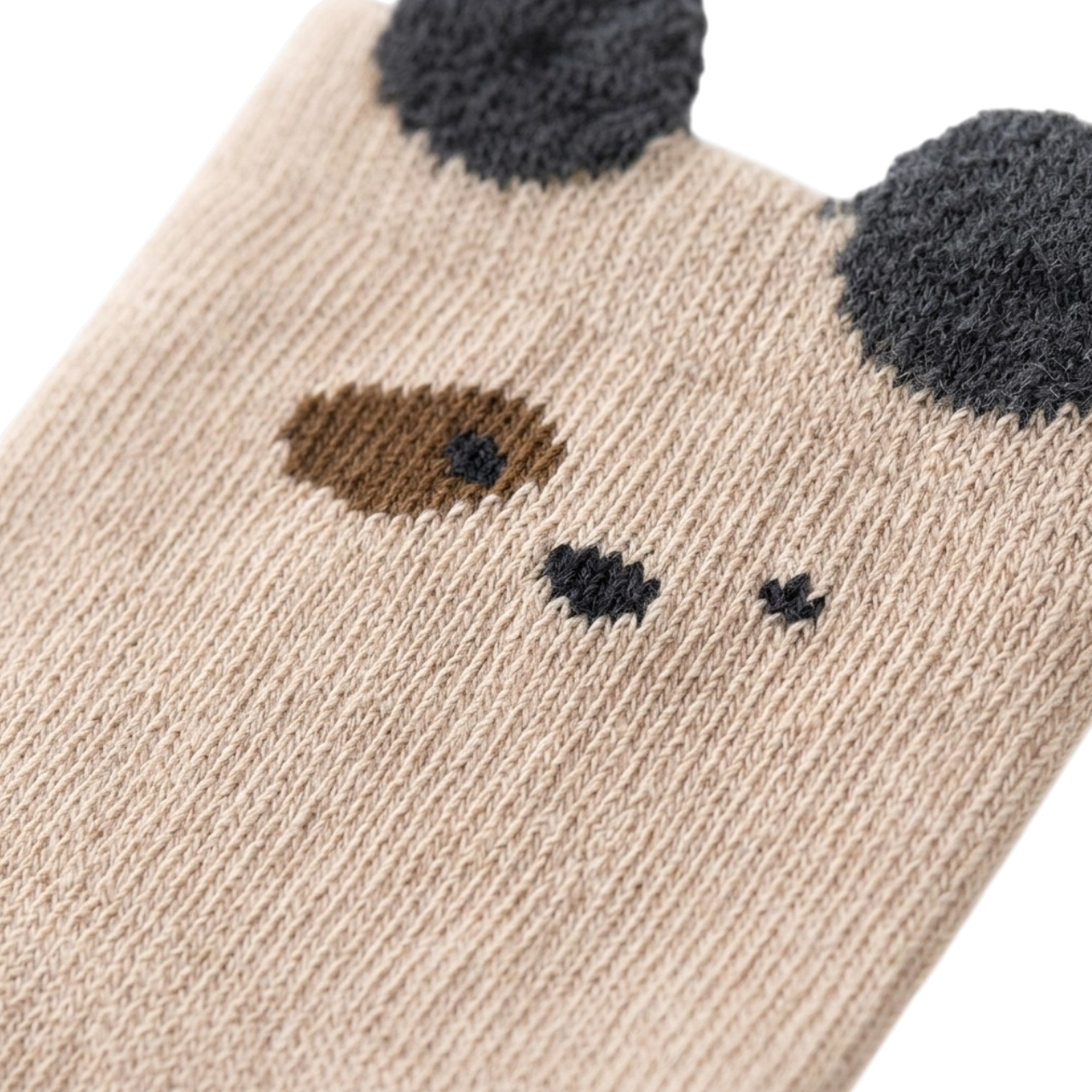 Khaki Puppy Baby Socks product image view 3