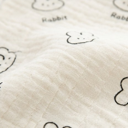 Little White Bunny Baby Bib product image view 3