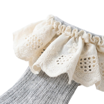 Gray Lace Baby Socks product image