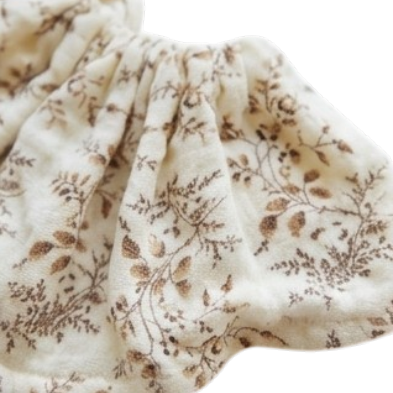 Vintage Leaf Drawstring Baby Bib product image view 3