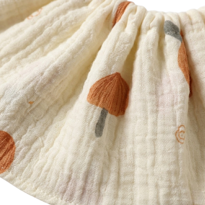 Tangerine Drawstring Baby Bib product image view 4