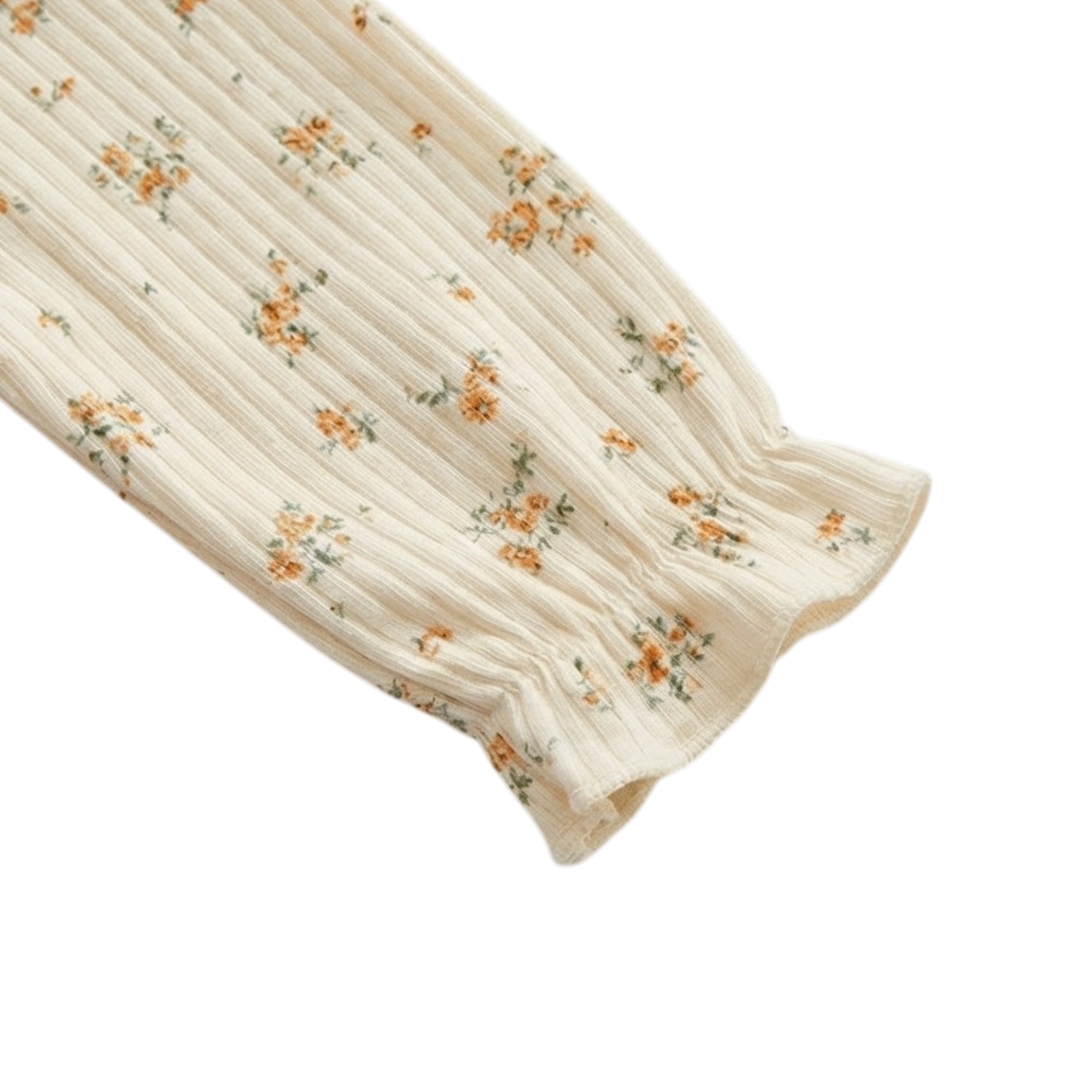 Warm Yellow Floral Baby Bodysuit Set product image view 6