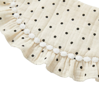 Little Black Polka Dot Bib product image view 3