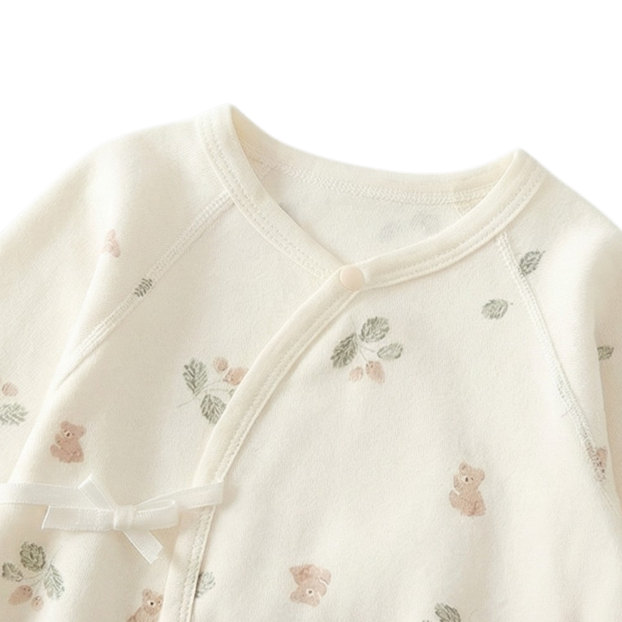 Pine Leaf Bear Baby Bodysuit product image view 3