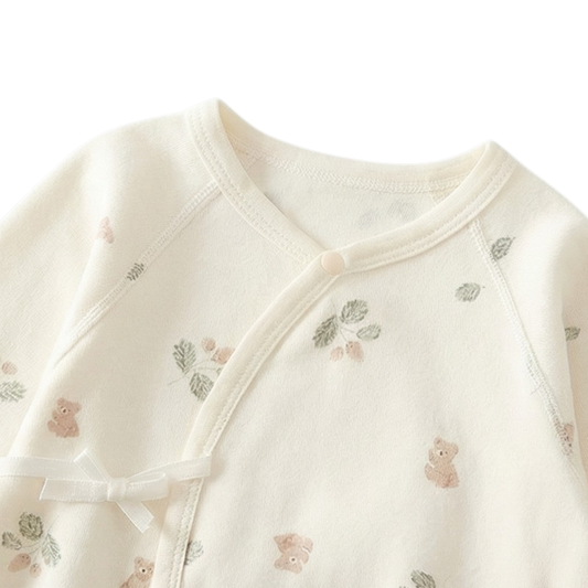 Pine Leaf Bear Baby Bodysuit product image view 3