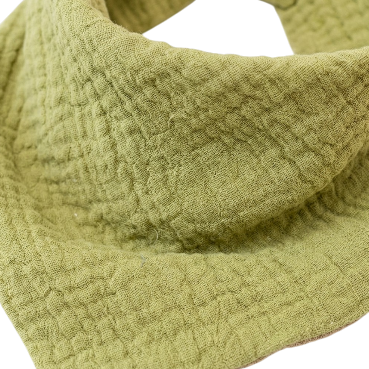 Olive & Dark Khaki Reversible Baby Bib product image