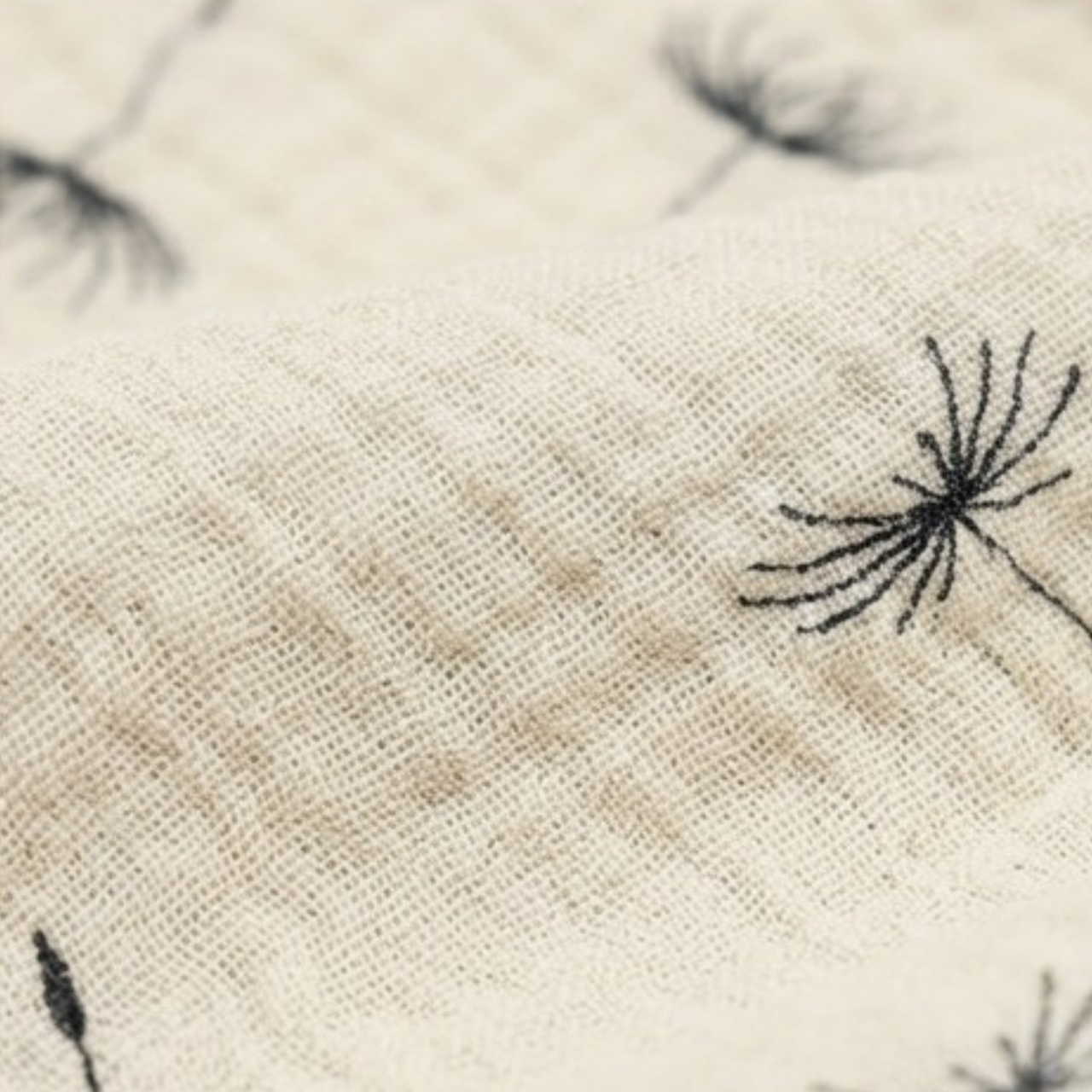 Dandelion & Coffee Reversible Baby Bib product image view 3