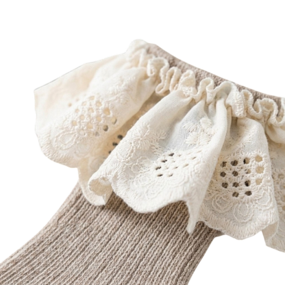 Khaki Lace Baby Socks product image