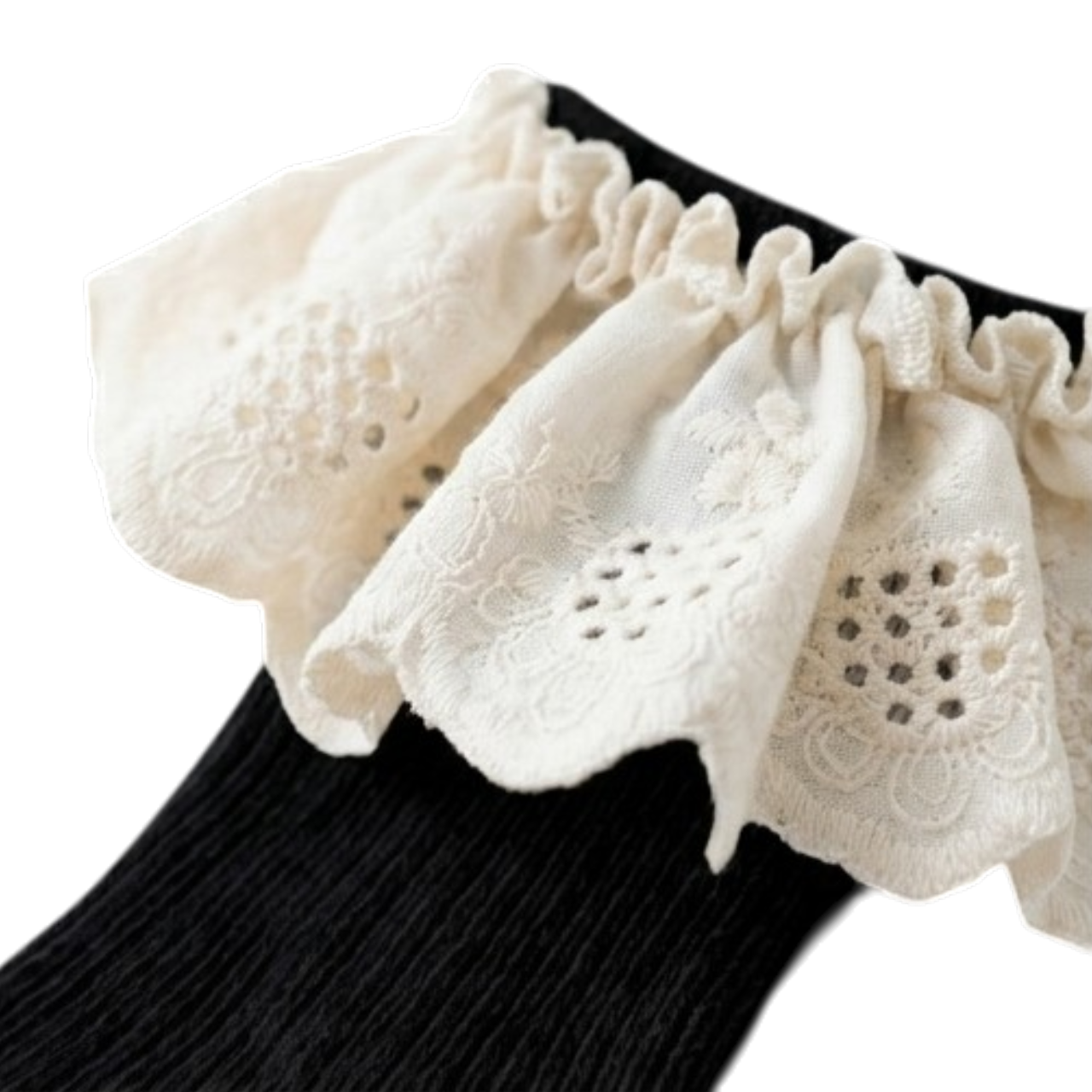 Black Lace Baby Socks