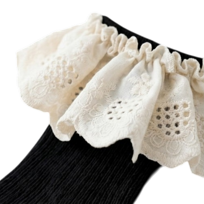 Black Lace Baby Socks