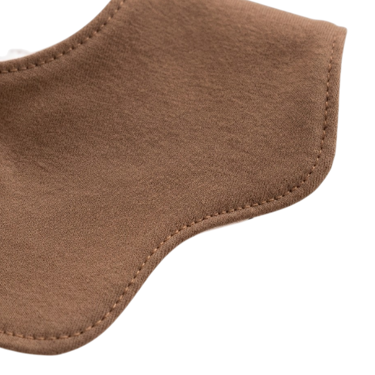Double-Sided Coffee Spot Puppy Baby Bib product image view 7