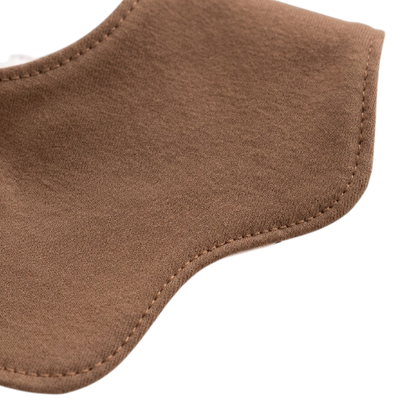 Double-Sided Coffee Spot Puppy Baby Bib product image view 7