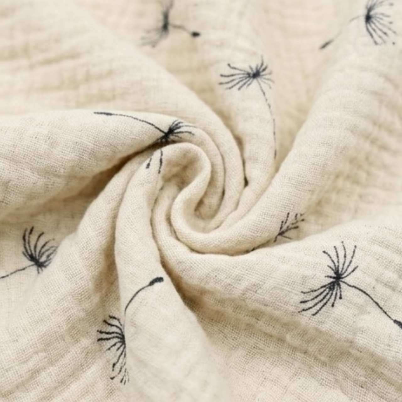 Dandelion & Coffee Reversible Baby Bib product image view 4