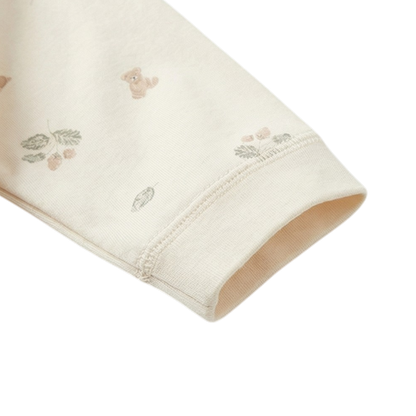 Pine Leaf Bear Baby Bodysuit product image view 5