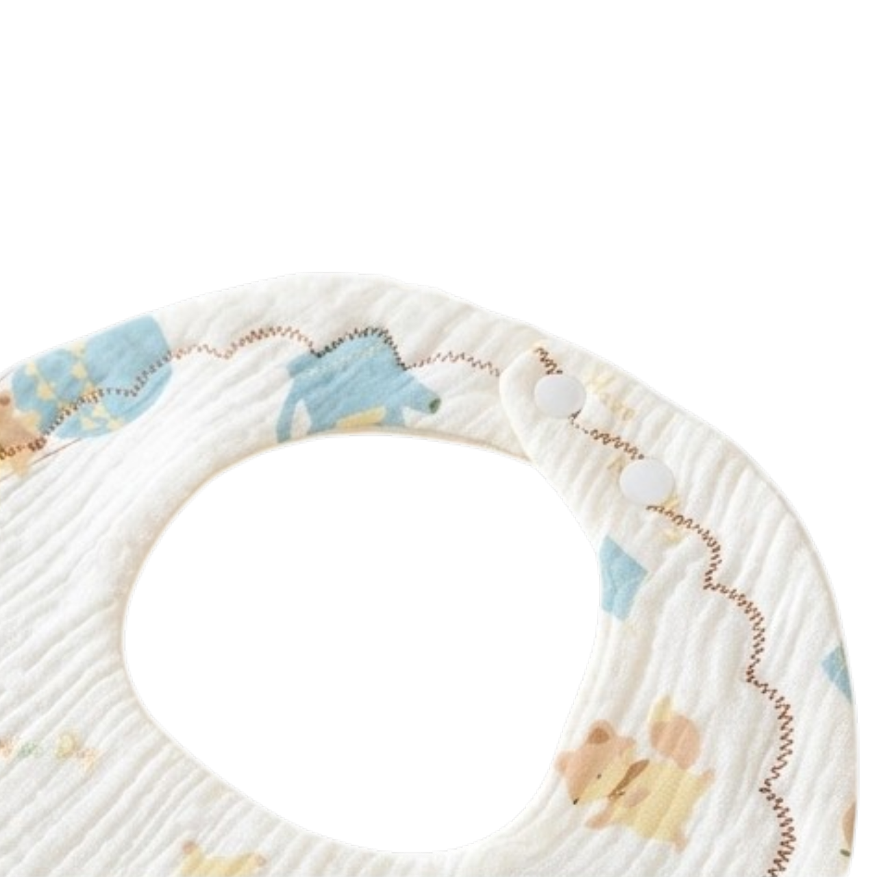 Fox-Themed Baby Bib product image view 3