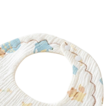 Fox-Themed Baby Bib product image view 3