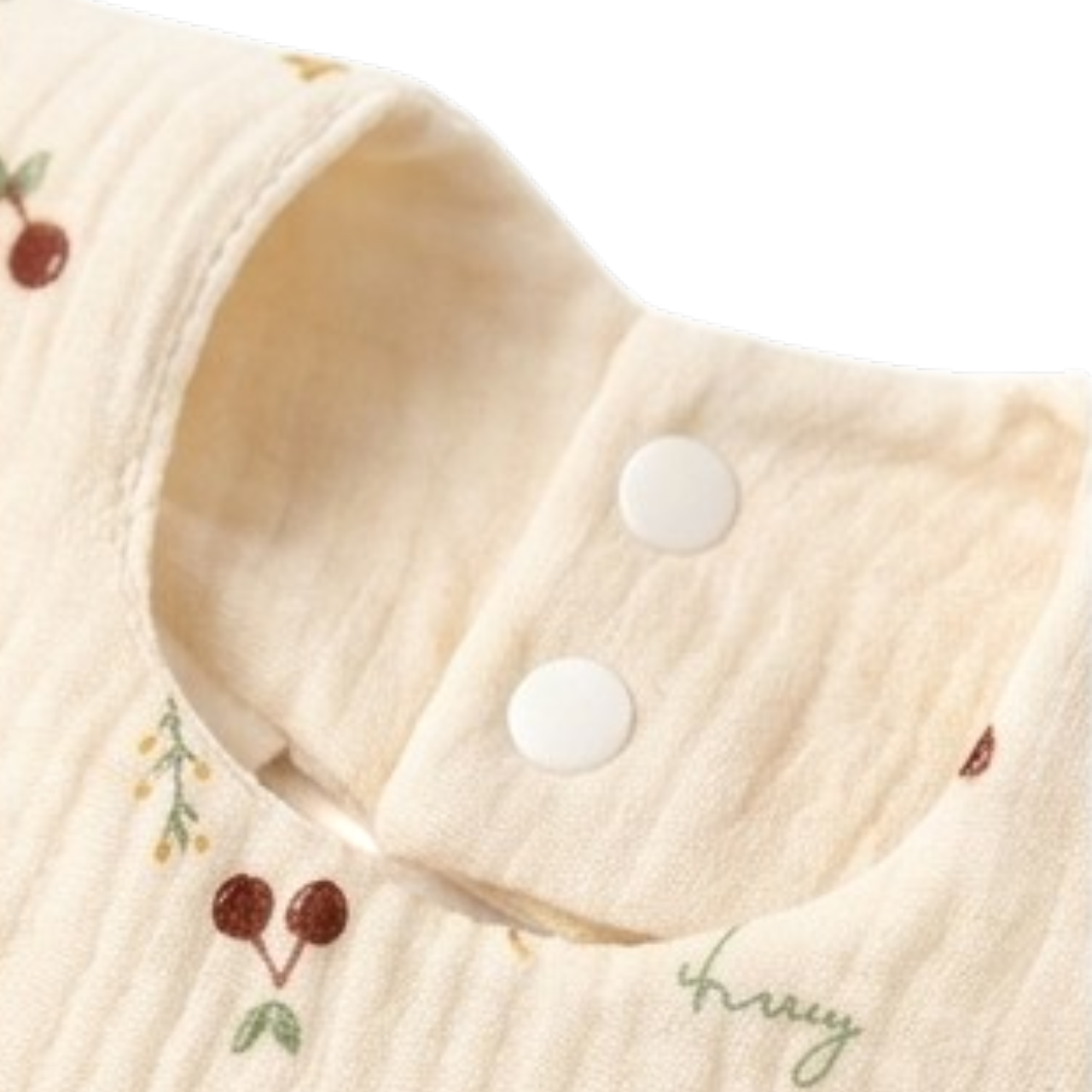 Little Cherry & Flower Baby Bib product image