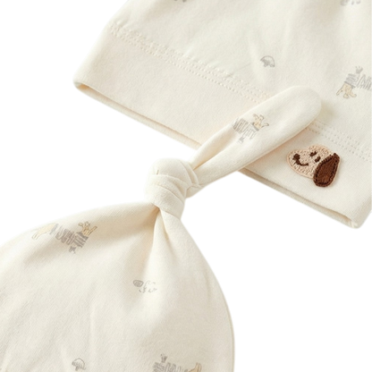 Puppy Newborn Half-Back Bodysuit Set product image view 6