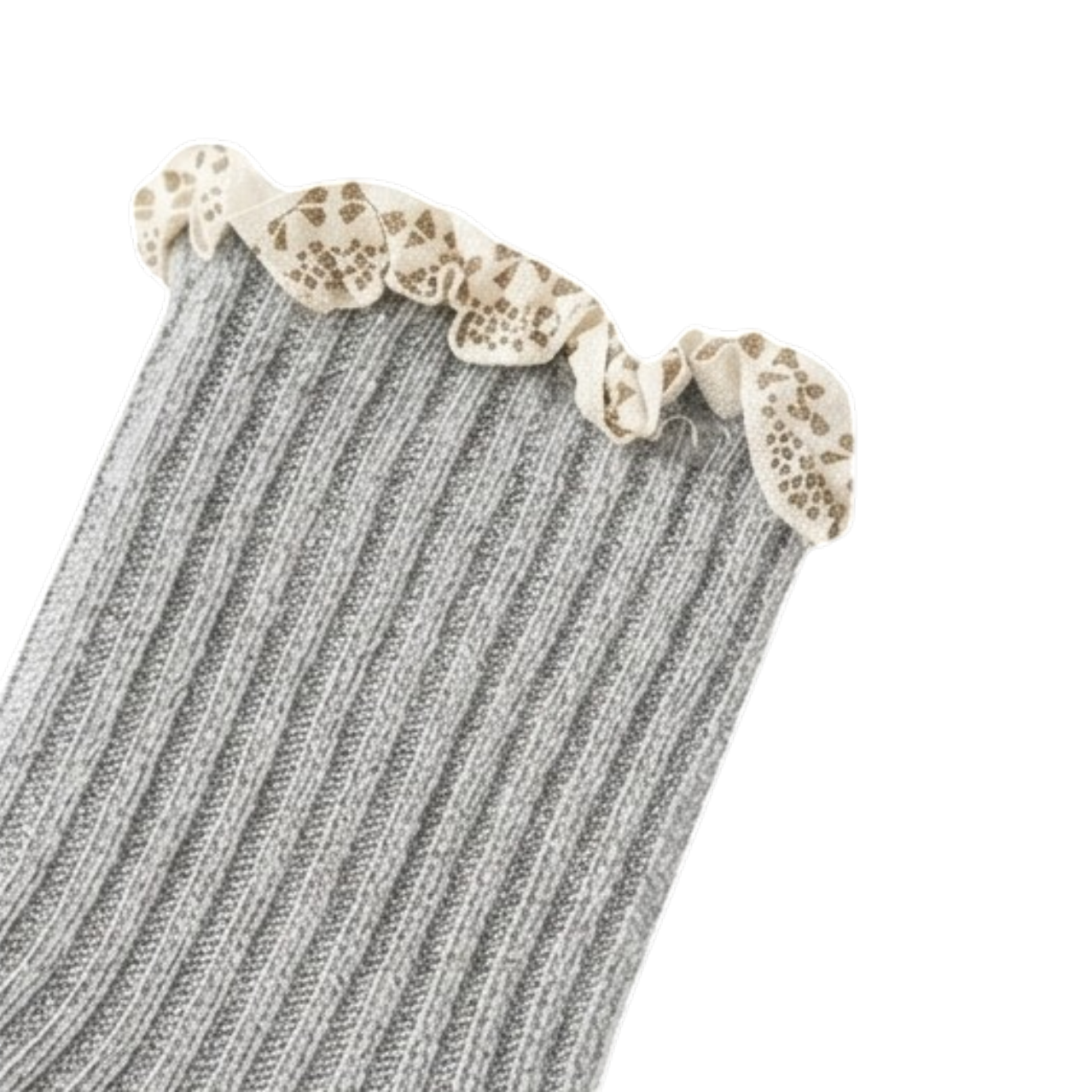 Gray Ruffle Baby Socks product image