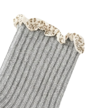 Gray Ruffle Baby Socks product image