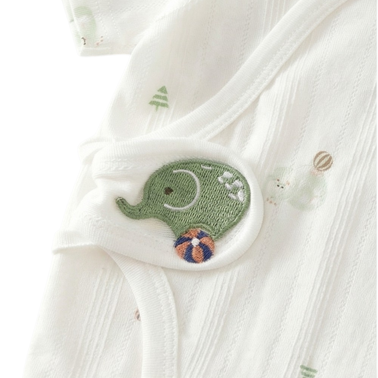 Little Elephant Baby Bodysuit product image view 3